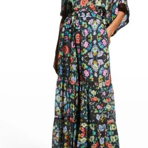 Johnny Was Multicolor Floral Pants